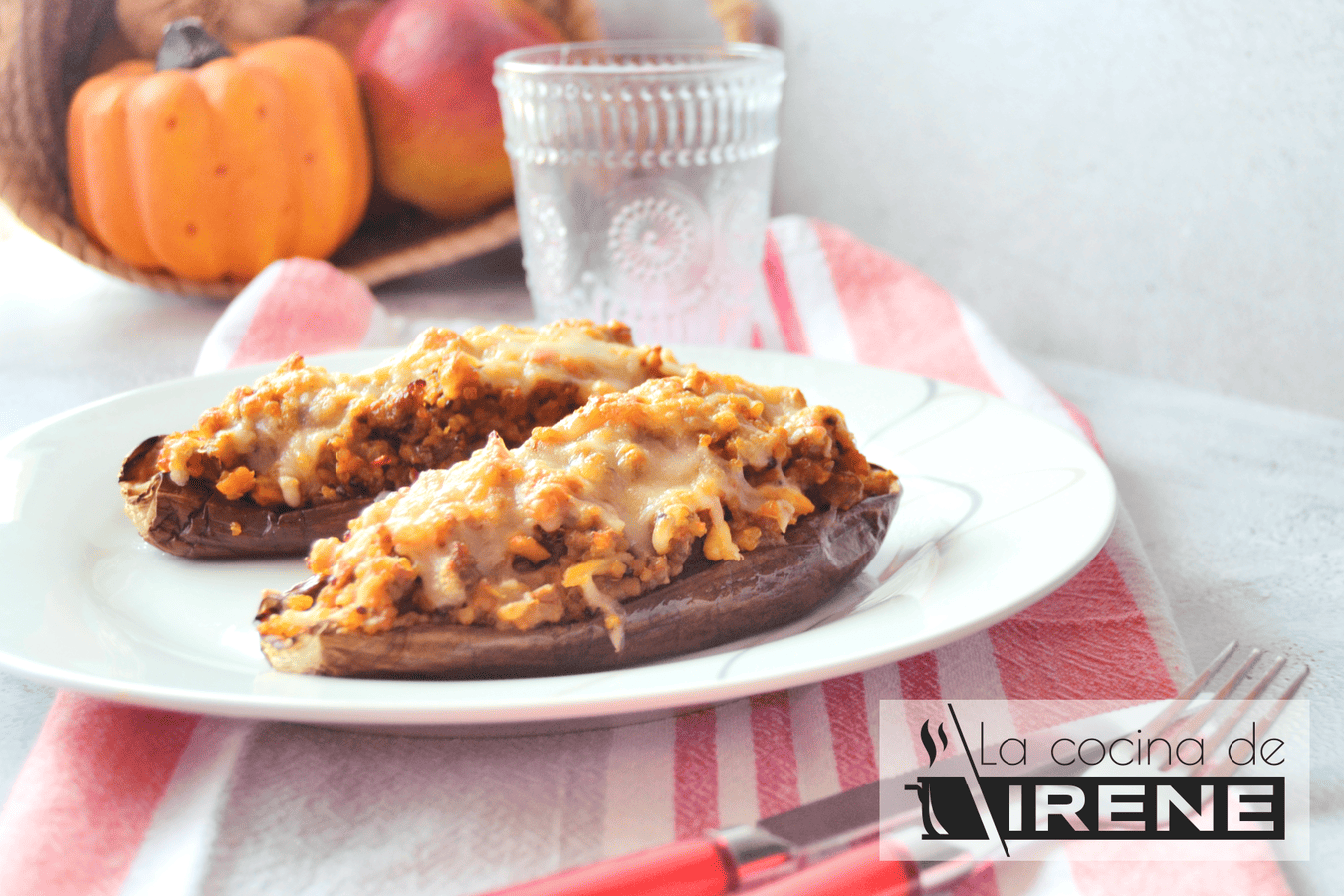 Berenjenas rellenas de quinoa