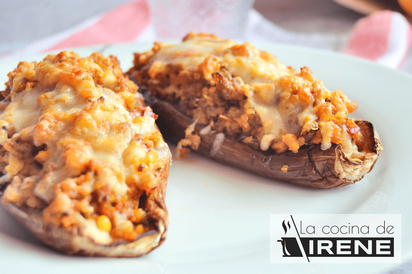 Berenjenas rellenas de quinoa