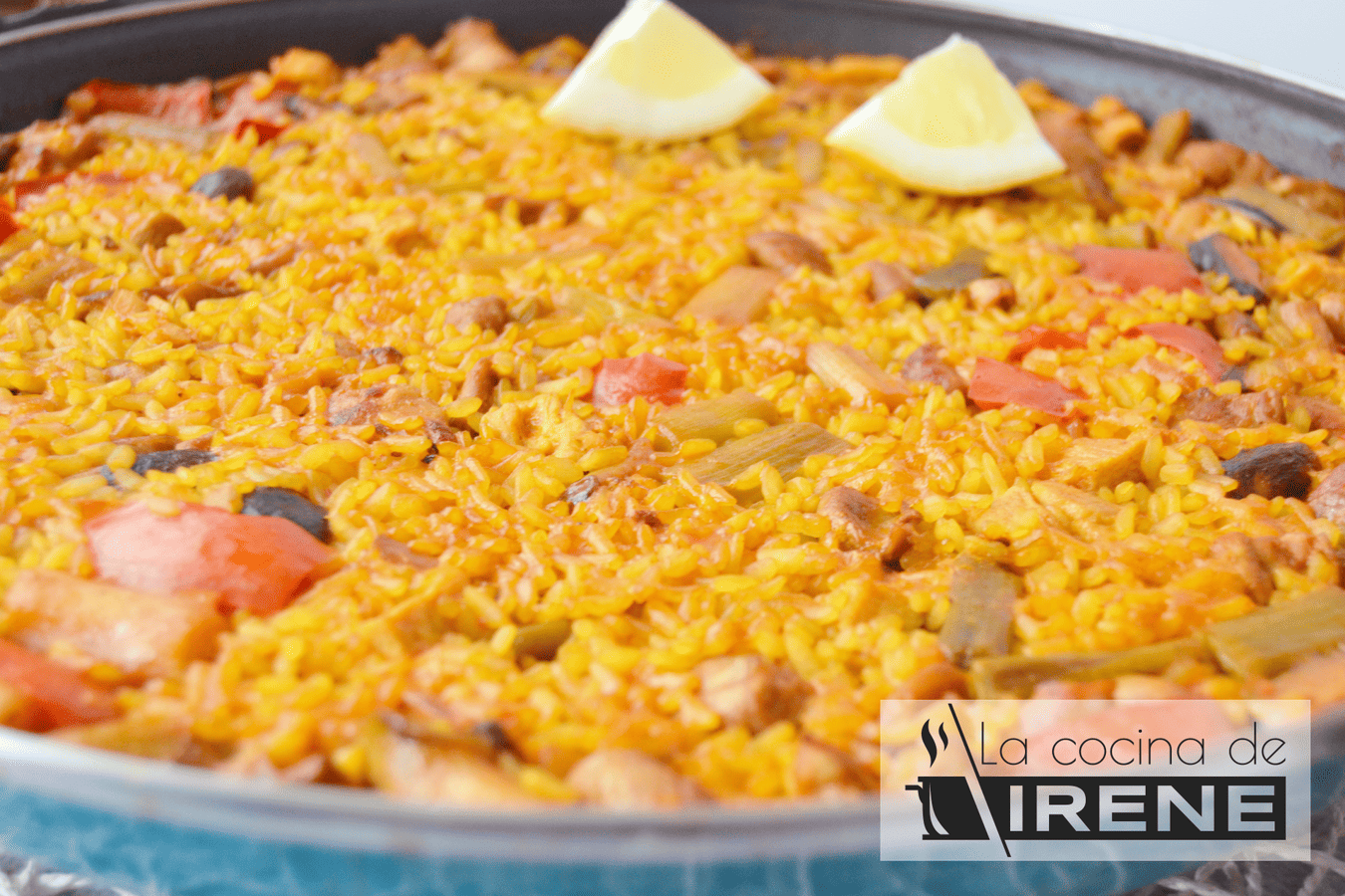 Paella de magro y verduras