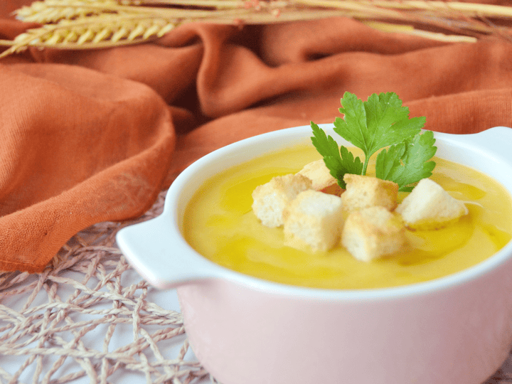 Crema de calabaza y manzana