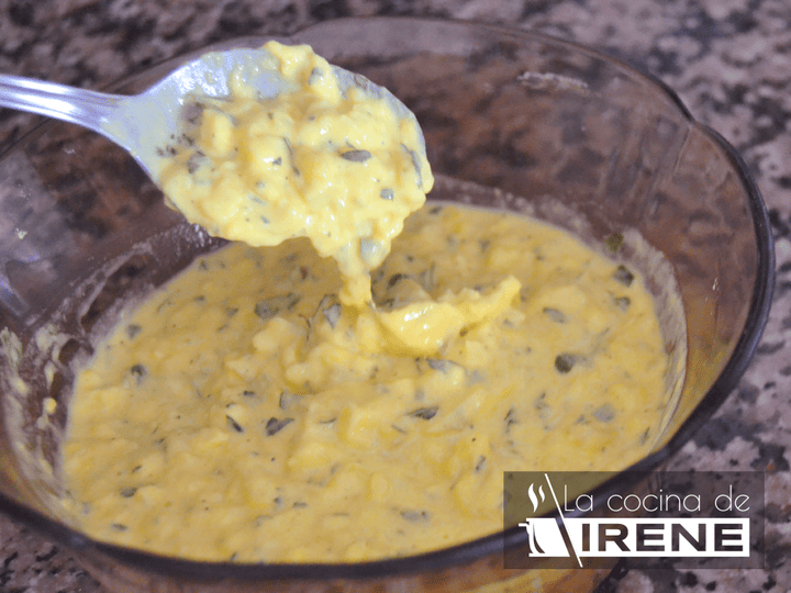 Paso de la receta