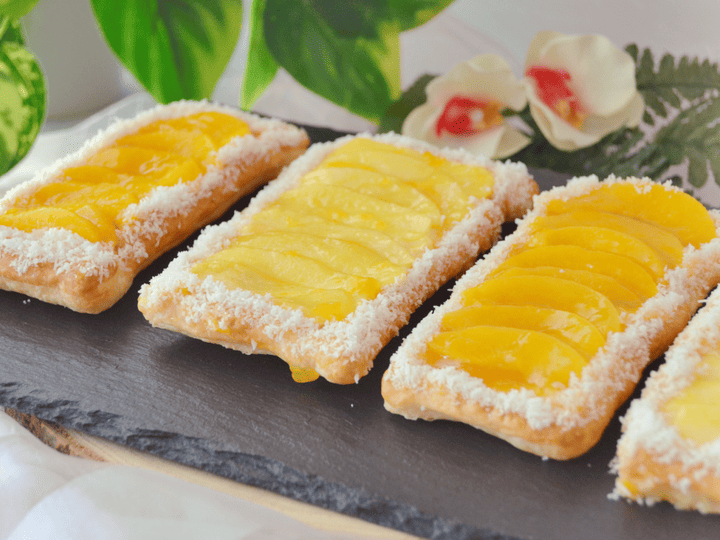Pastelitos de manzana y melocotón